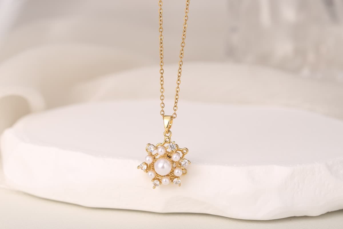 Elegant Circle Zircon Drop Earrings 18K Gold Plated thumbnail 4