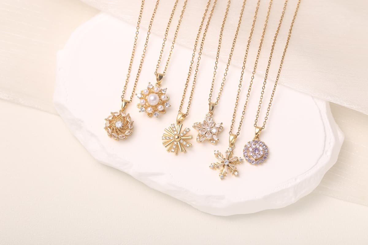 Elegant Circle Zircon Drop Earrings 18K Gold Plated thumbnail 7