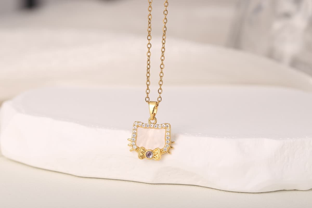 Vintage Floral Zircon Drop Earrings 18K Gold Plated thumbnail 8