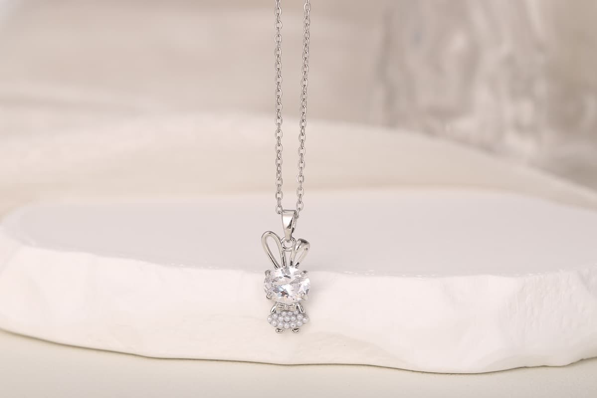 Classic Cross Zircon Pendant Necklace 18K Gold Plated thumbnail 12