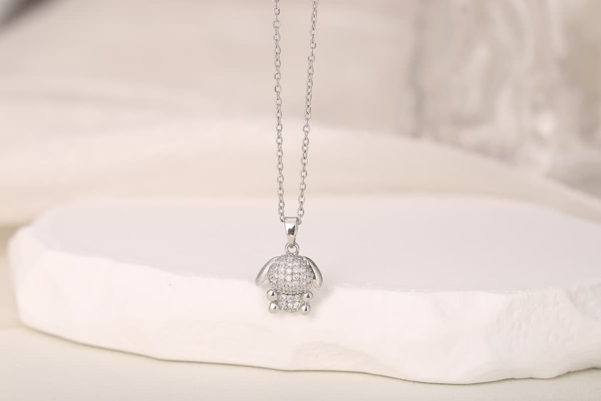 Classic Cross Zircon Pendant Necklace 18K Gold Plated thumbnail 13