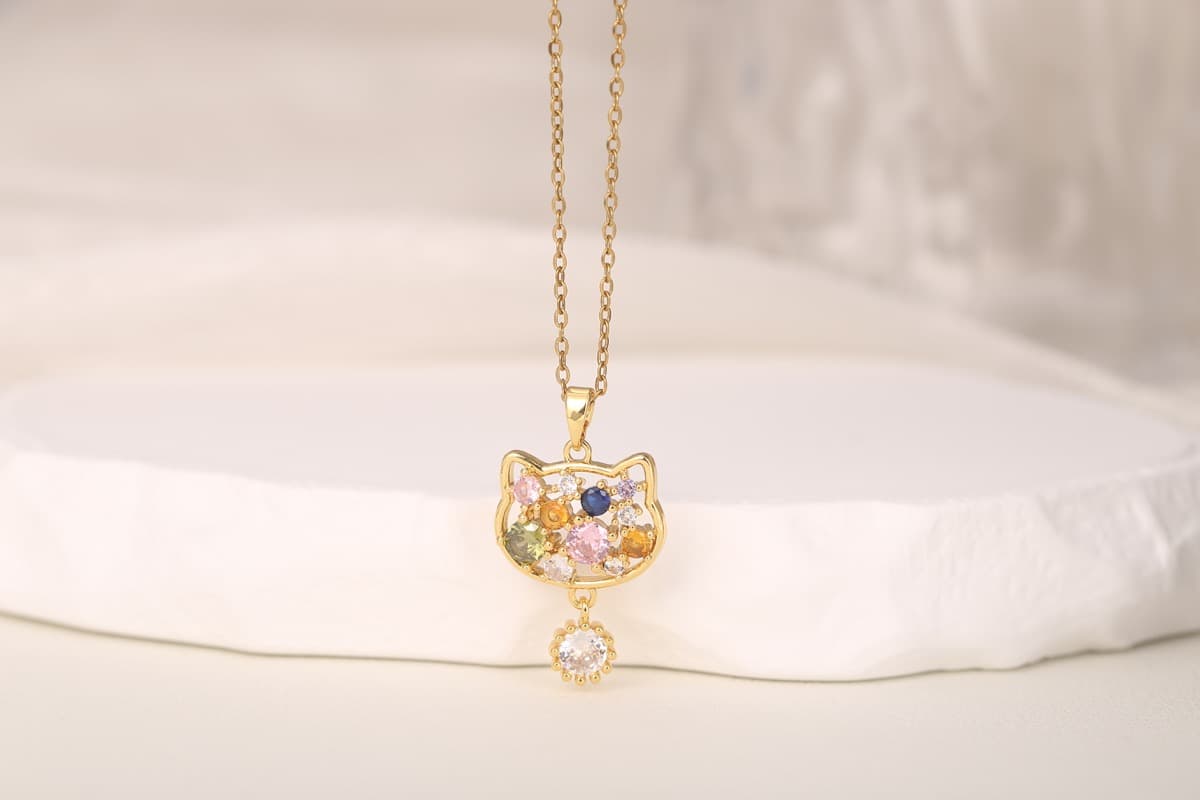 Classic Link Chain Zircon Bracelet 18K Gold Plated thumbnail 4