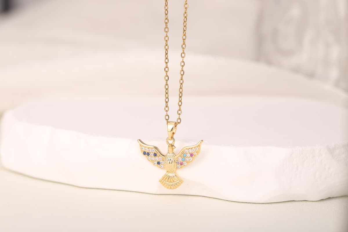 Romantic Heart Zircon Link Bracelet 18K Gold Plated thumbnail 13