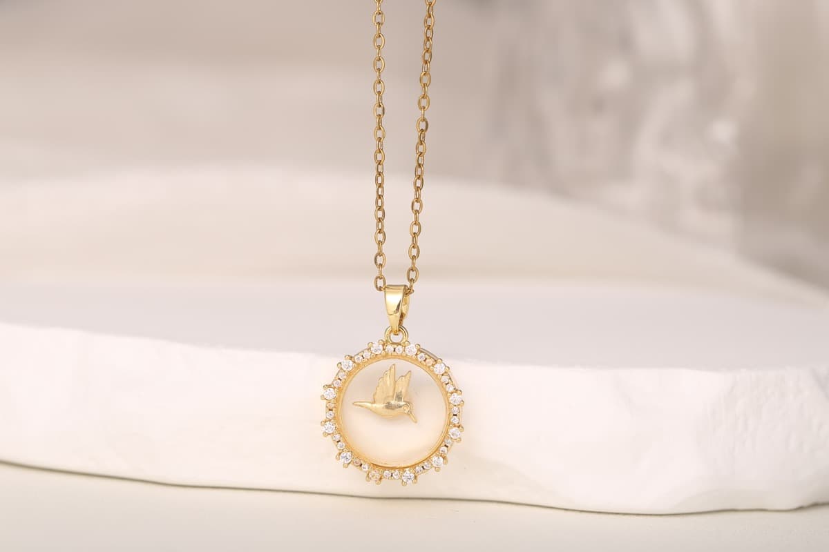 Romantic Heart Zircon Link Bracelet 18K Gold Plated thumbnail 16