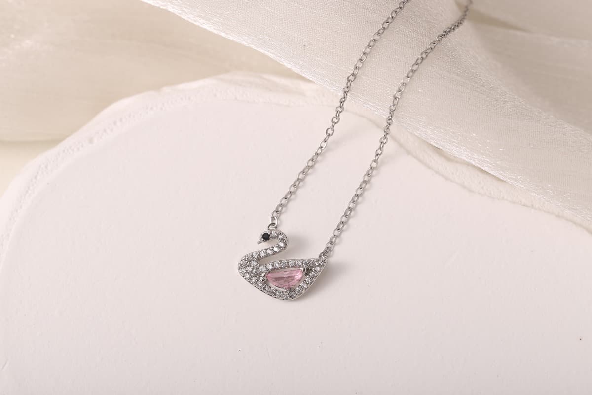 Elegant Layered Chain Zircon Necklace 18K Gold Plated thumbnail 3