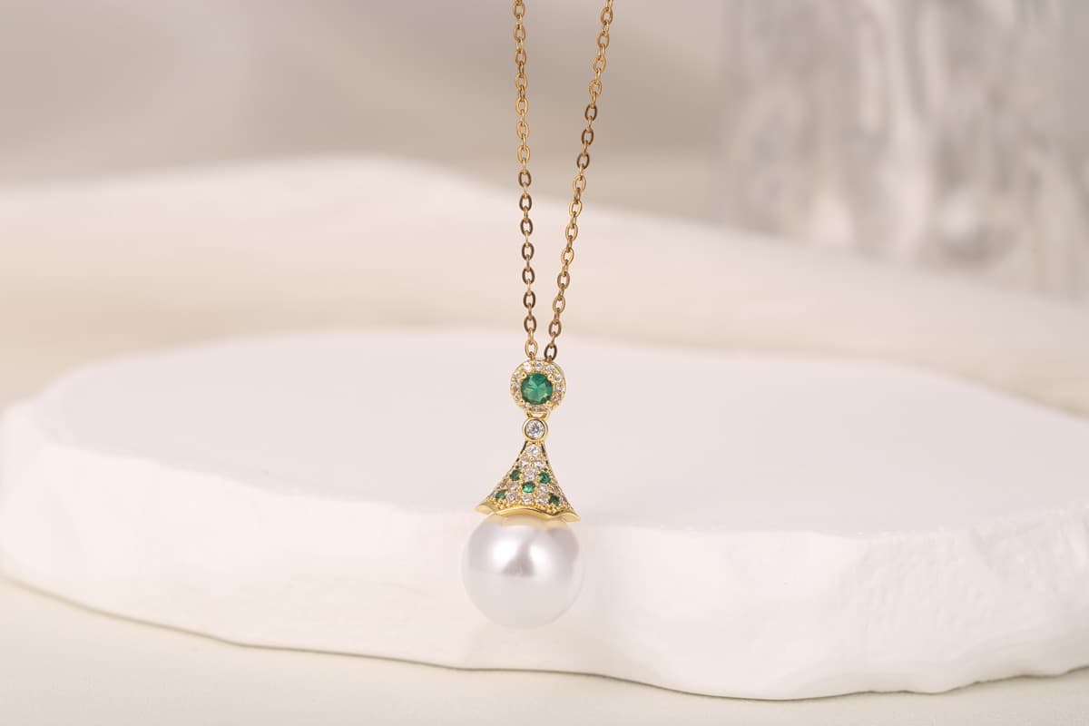 Romantic Heart Zircon Pendant Necklace 18K Gold Plated thumbnail 11