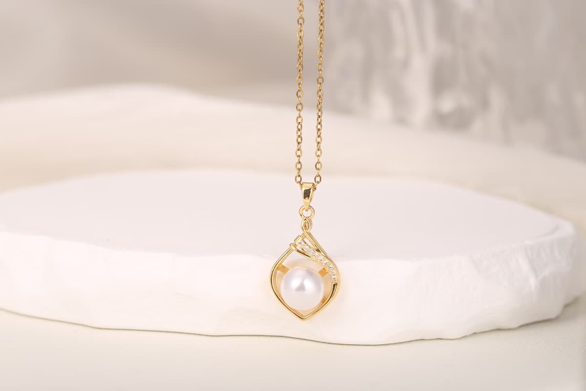 Statement Multi-Stone Zircon Pendant Necklace 18K Gold Plated thumbnail 6