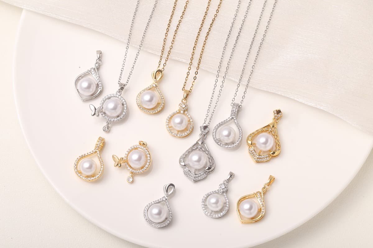 Statement Multi-Stone Zircon Pendant Necklace 18K Gold Plated thumbnail 13