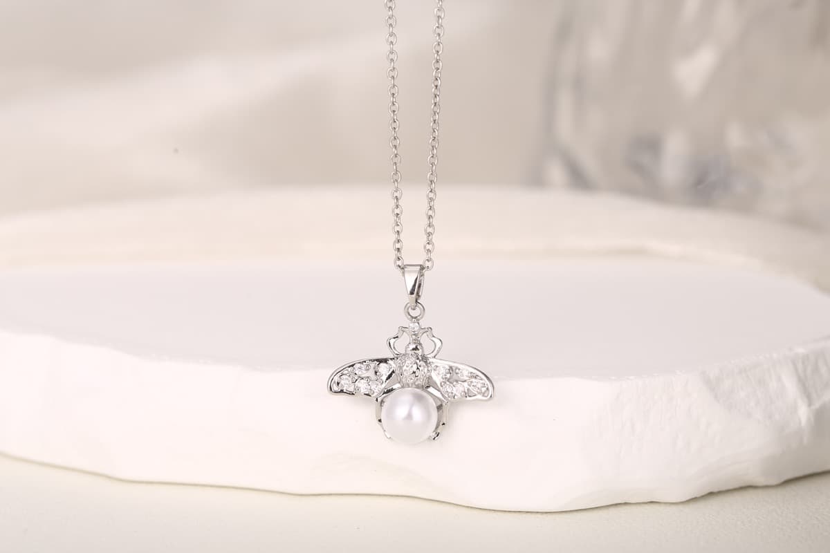 Romantic Heart Zircon Pendant Necklace 18K Gold Plated thumbnail 11