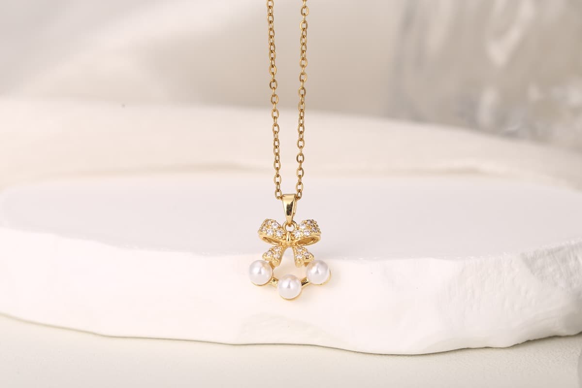 Elegant Circular Floral Zircon Drop Earrings 18K Gold Plated thumbnail 7