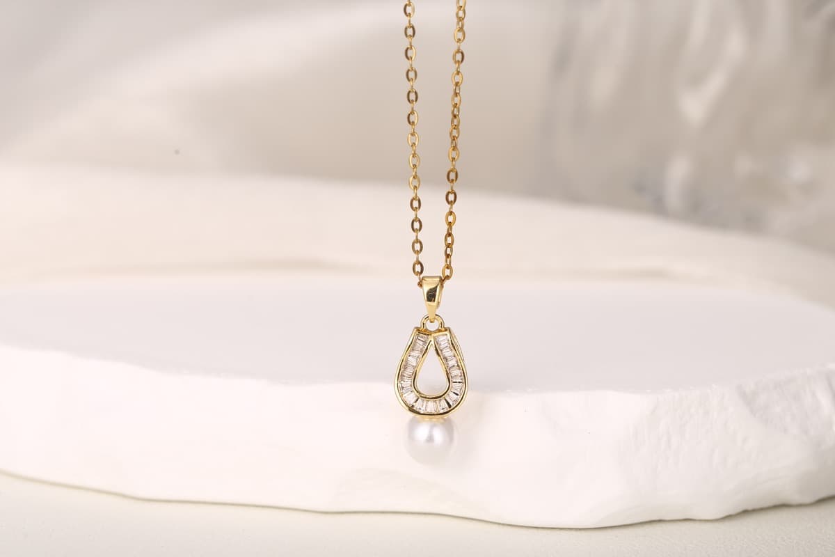 Elegant Circular Floral Zircon Drop Earrings 18K Gold Plated thumbnail 13