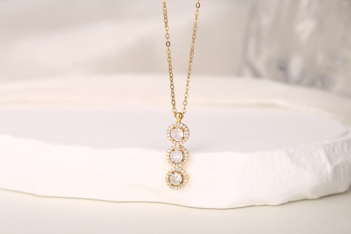 Classic Chain Link Zircon Bracelet 18K Gold Plated