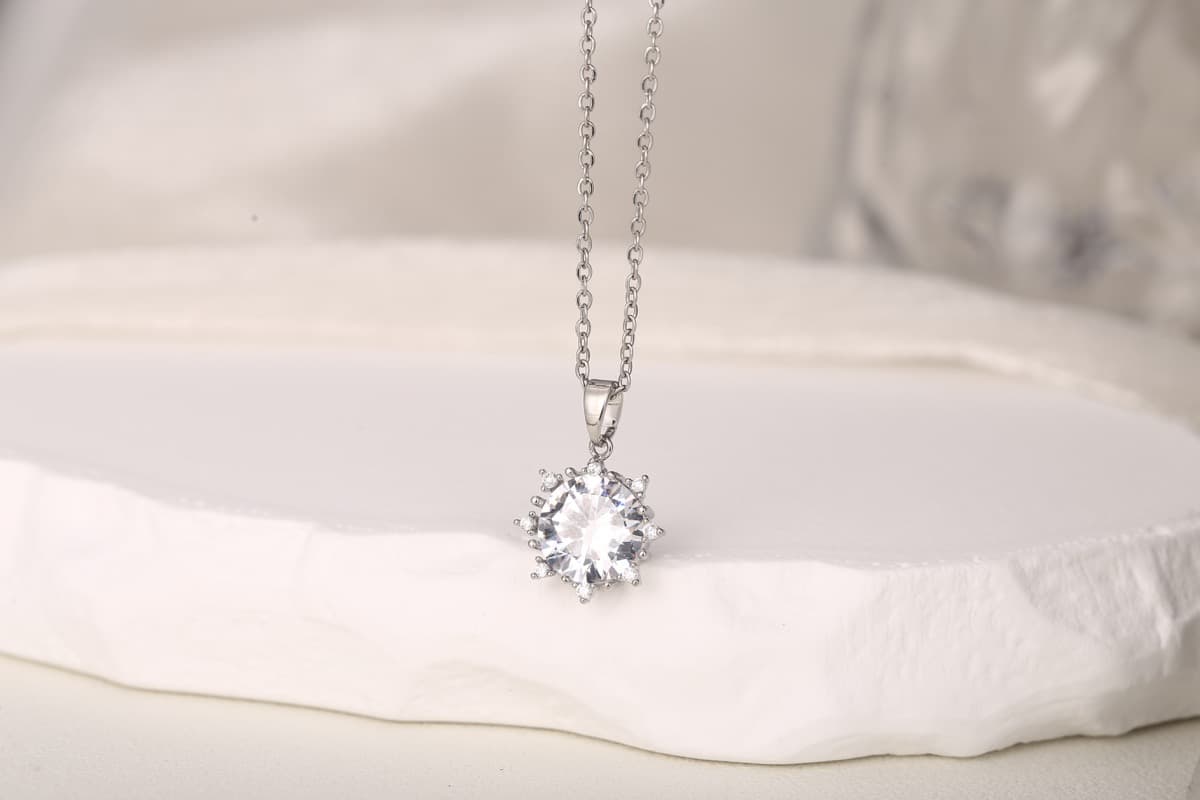 Elegant Multi-Layer Teardrop Zircon Necklace 18K Gold Plated thumbnail 6