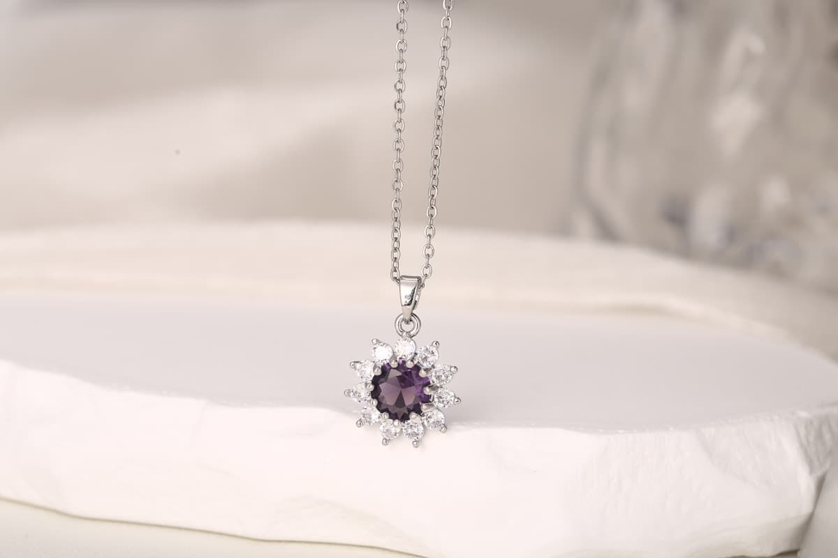 Elegant Multi-Layer Teardrop Zircon Necklace 18K Gold Plated thumbnail 8