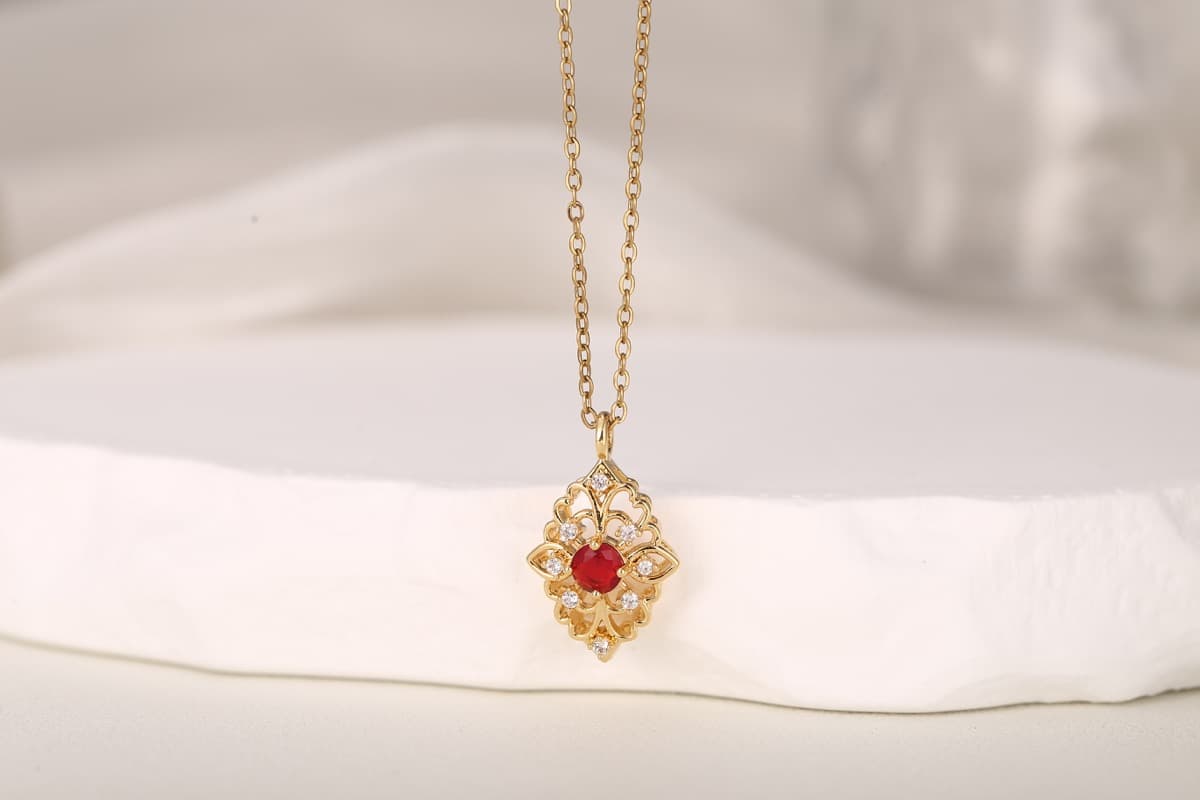 Charming Bow Knot Zircon Necklace 18K Gold Plated thumbnail 10