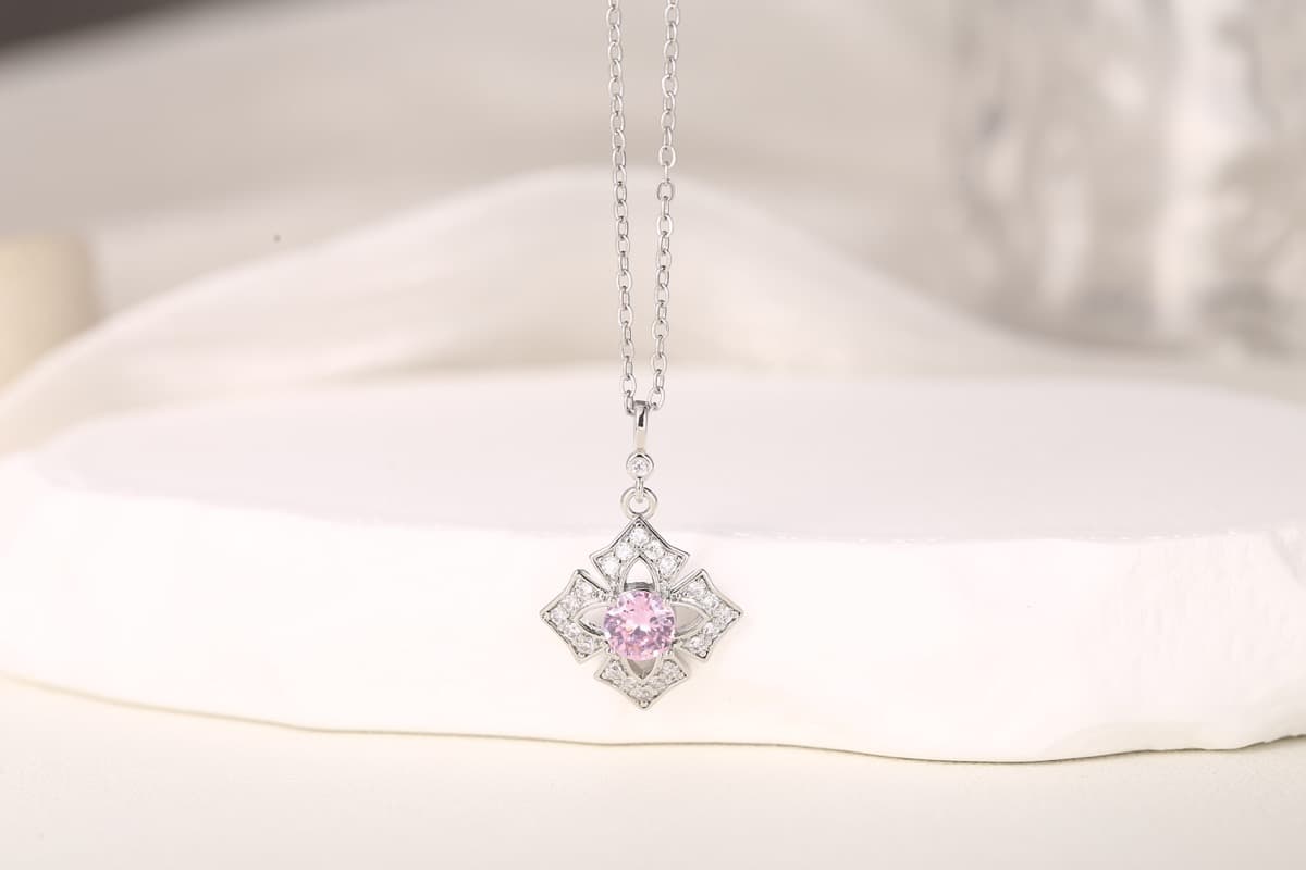 Charming Bow Knot Zircon Necklace 18K Gold Plated thumbnail 17