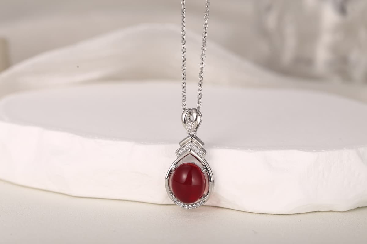 Statement Fan Zircon Pendant Necklace 18K Gold Plated thumbnail 15