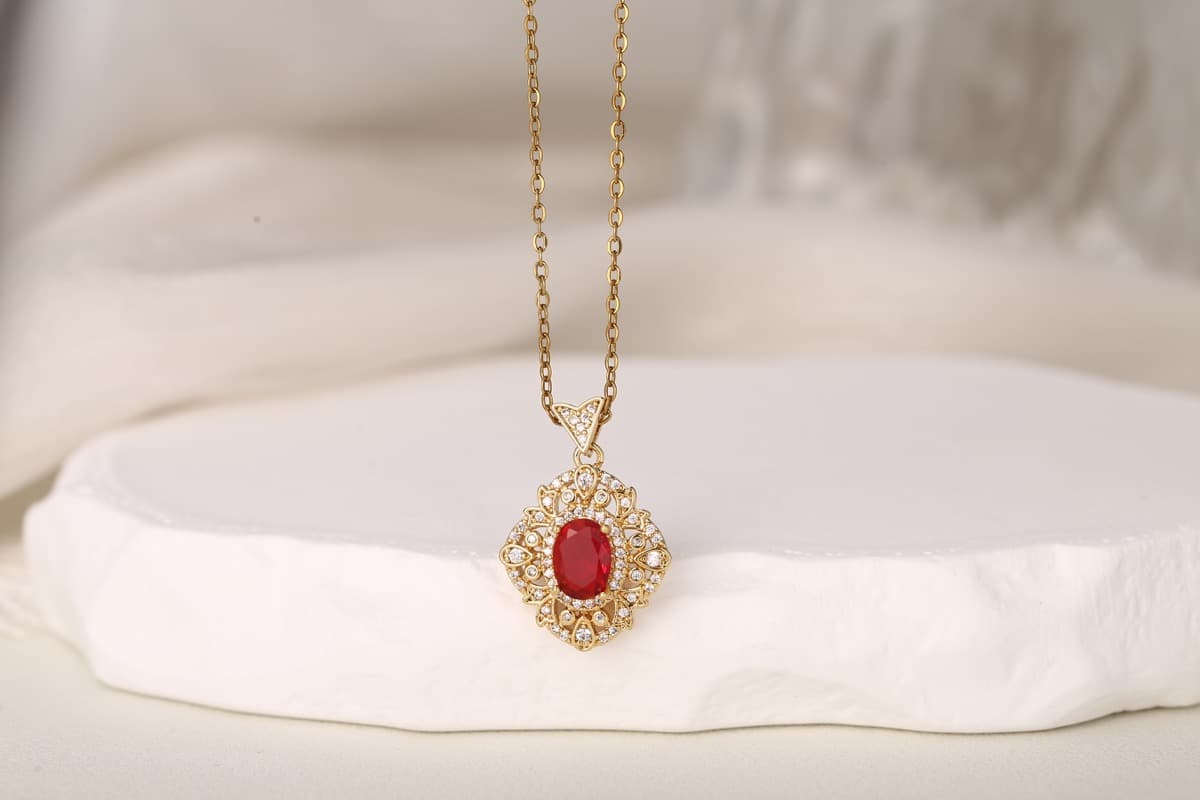Romantic Bow Multi-Strand Zircon Necklace 18K Gold Plated thumbnail 3