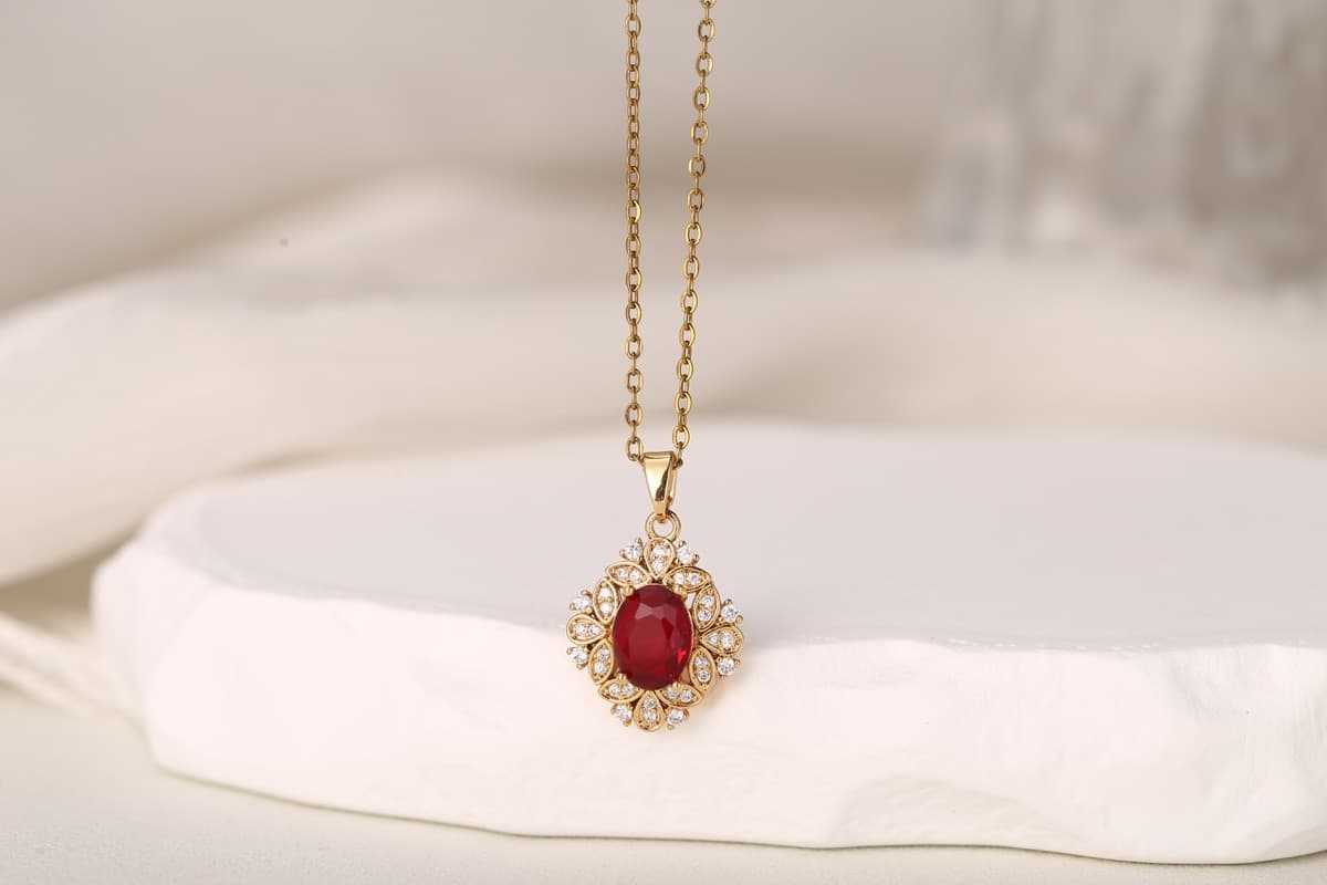 Romantic Bow Multi-Strand Zircon Necklace 18K Gold Plated thumbnail 5