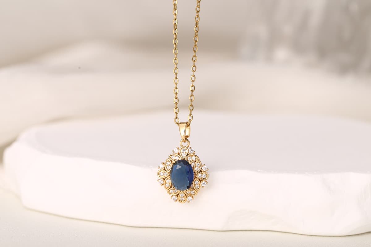 Romantic Bow Multi-Strand Zircon Necklace 18K Gold Plated thumbnail 6