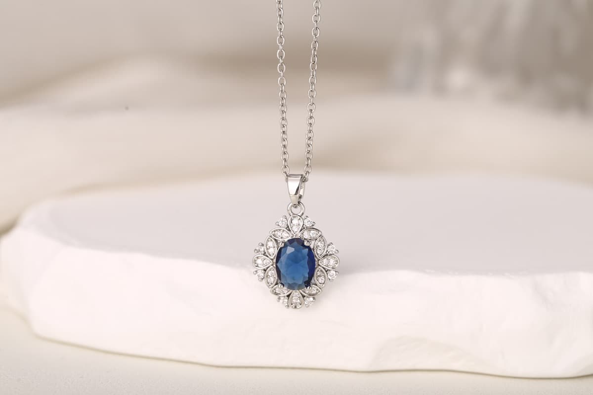 Romantic Bow Multi-Strand Zircon Necklace 18K Gold Plated thumbnail 12