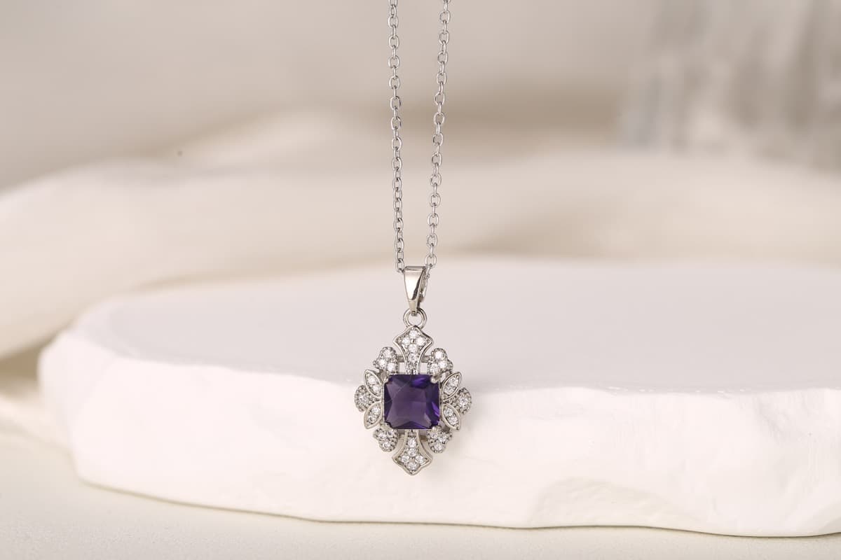 Romantic Bow Multi-Strand Zircon Necklace 18K Gold Plated thumbnail 13