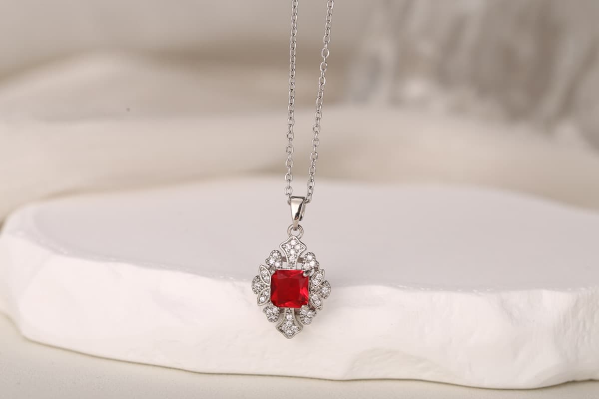 Romantic Bow Multi-Strand Zircon Necklace 18K Gold Plated thumbnail 14