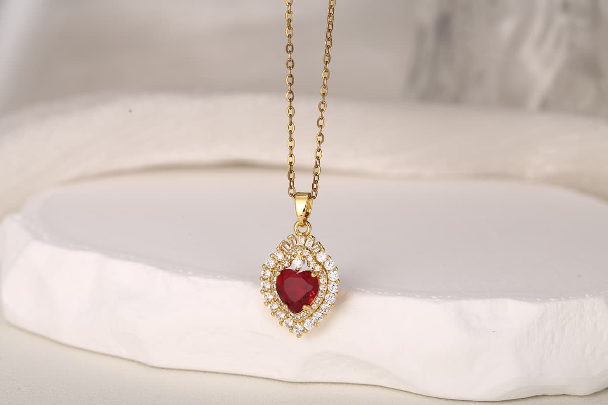 Minimalist Bar Zircon Pendant Necklace Gold Plated thumbnail 4