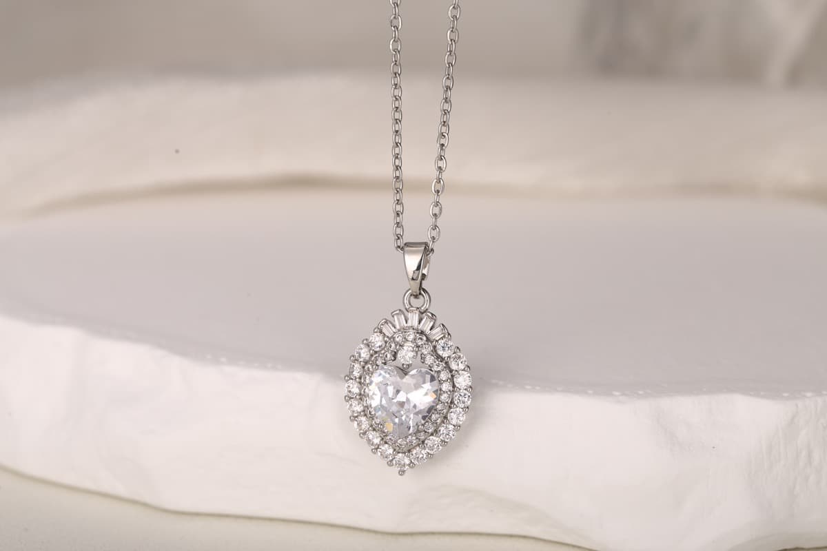 Minimalist Bar Zircon Pendant Necklace Gold Plated thumbnail 14
