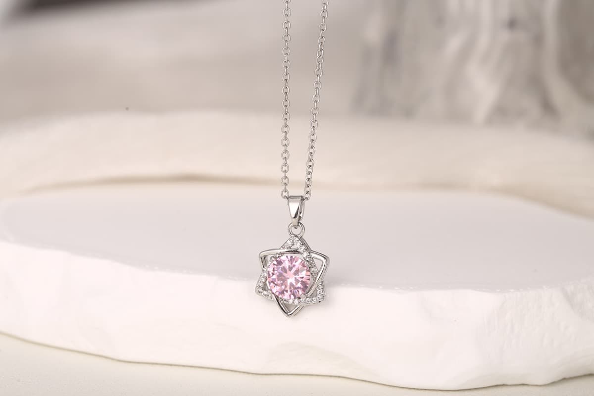 Romantic Heart Zircon Pendant Necklace 18K Gold Plated thumbnail 21
