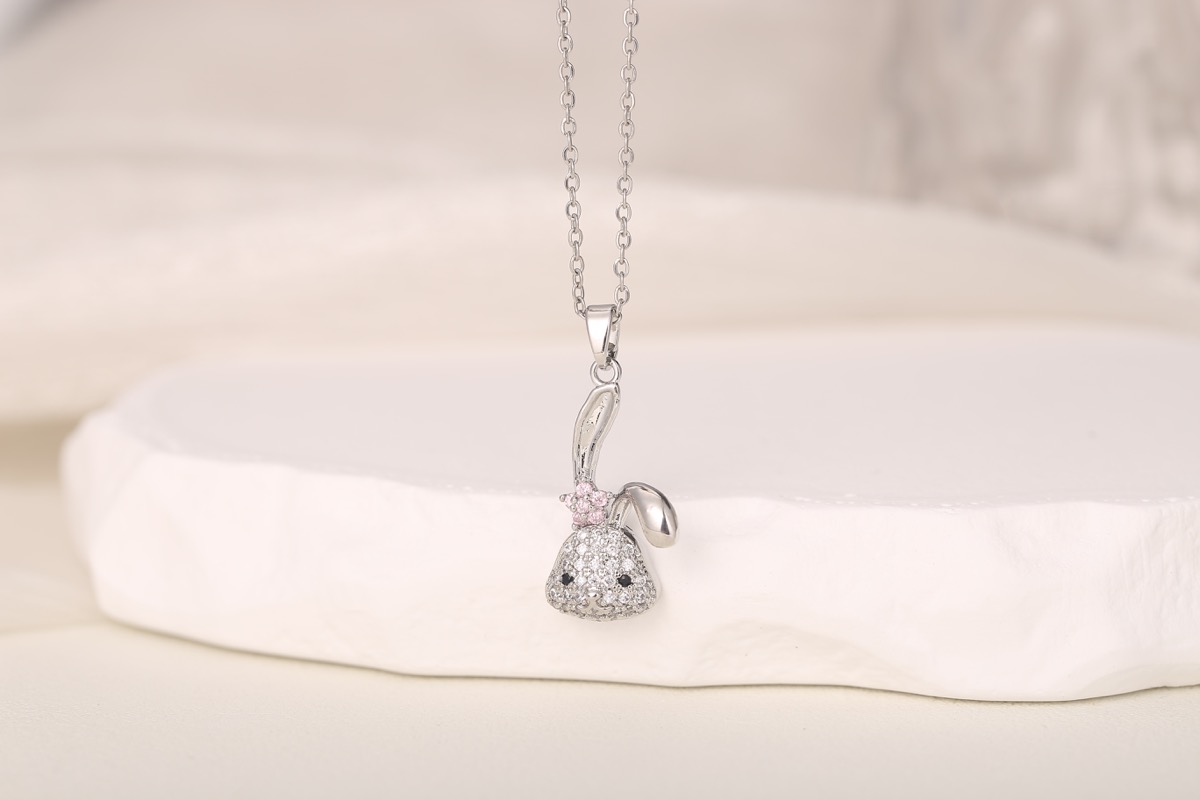 Classic Cross Zircon Pendant Necklace 18K Gold Plated thumbnail 10