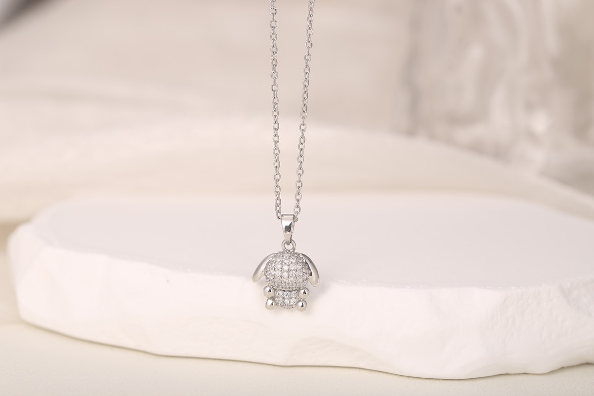 Classic Cross Zircon Pendant Necklace 18K Gold Plated thumbnail 13