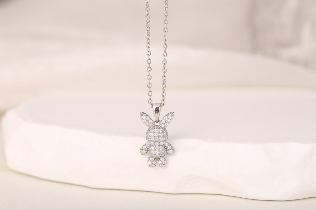 Classic Cross Zircon Pendant Necklace 18K Gold Plated thumbnail 15