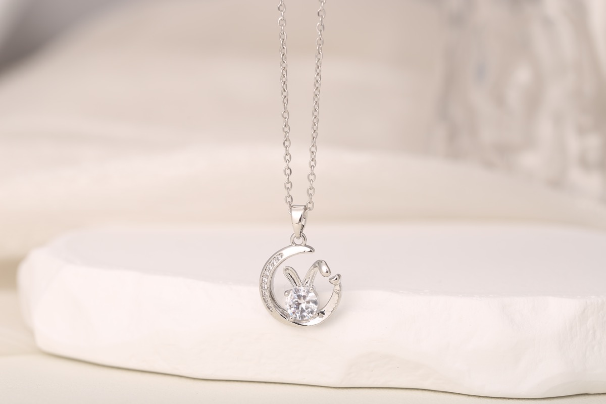 Classic Cross Zircon Pendant Necklace 18K Gold Plated thumbnail 16