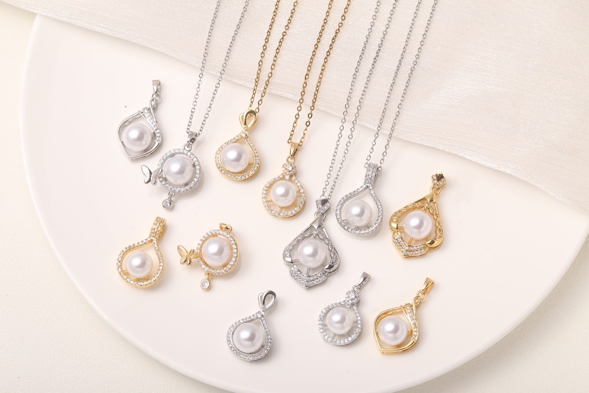 Statement Multi-Stone Zircon Pendant Necklace 18K Gold Plated thumbnail 13