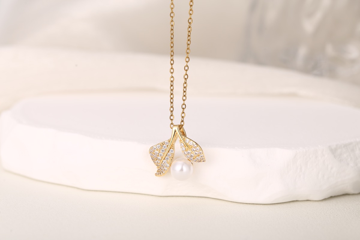 Elegant Circular Floral Zircon Drop Earrings 18K Gold Plated thumbnail 6