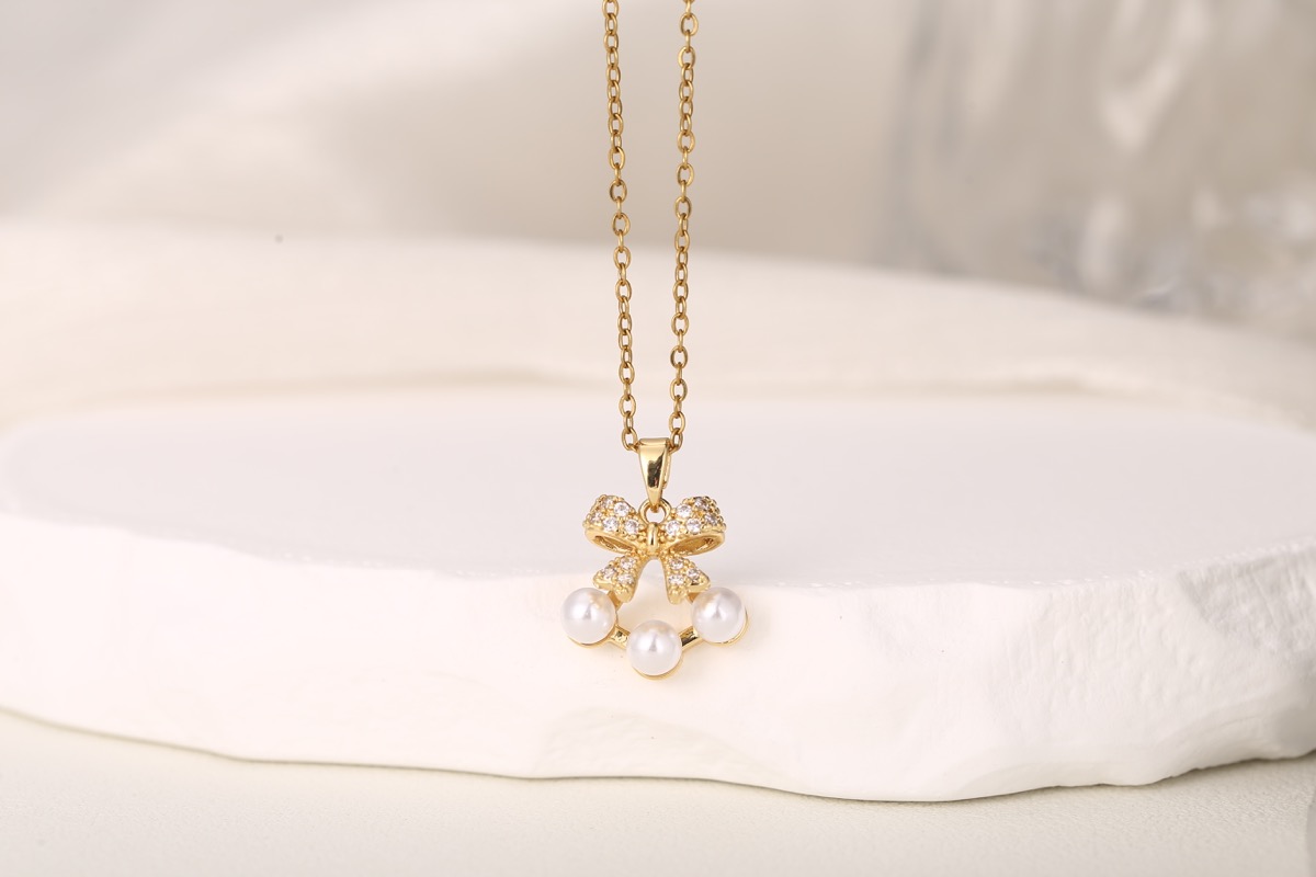 Elegant Circular Floral Zircon Drop Earrings 18K Gold Plated thumbnail 7