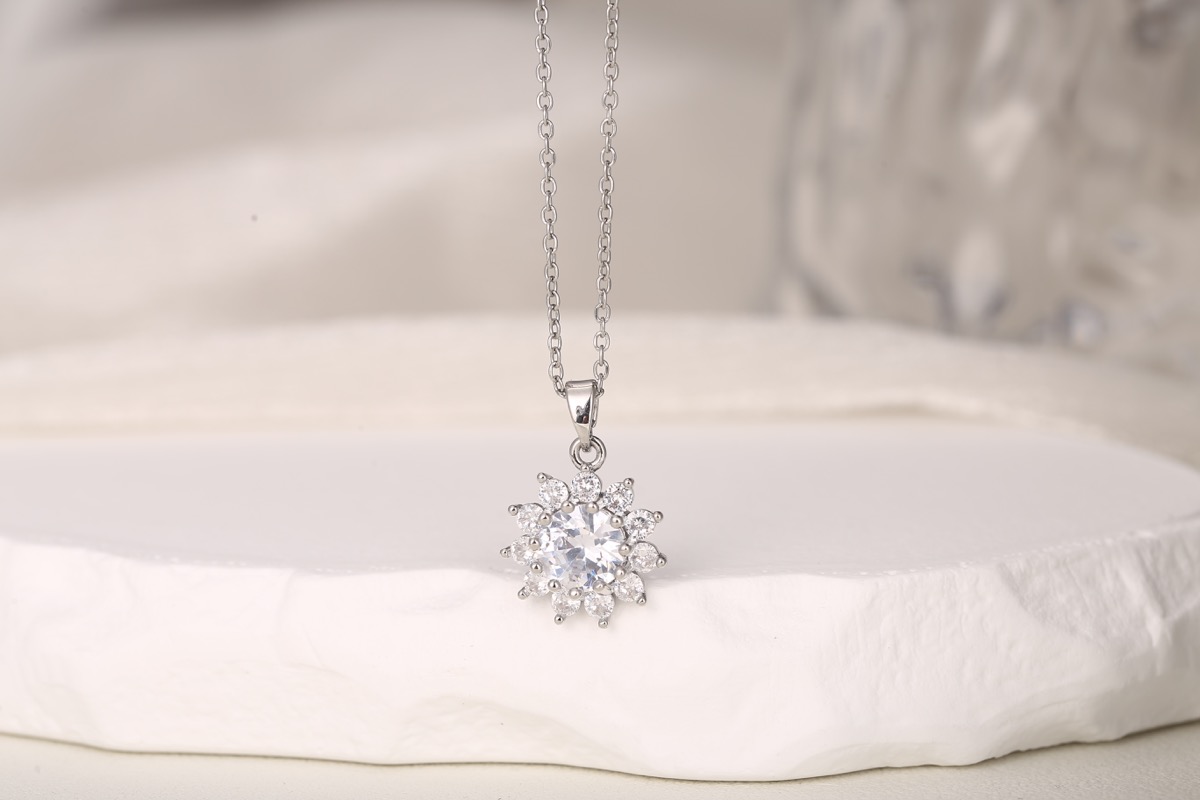 Elegant Multi-Layer Teardrop Zircon Necklace 18K Gold Plated thumbnail 5