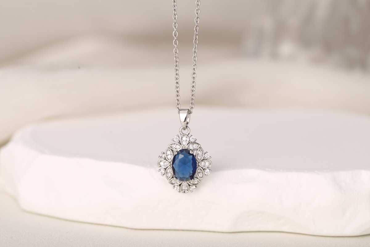 Romantic Bow Multi-Strand Zircon Necklace 18K Gold Plated thumbnail 12