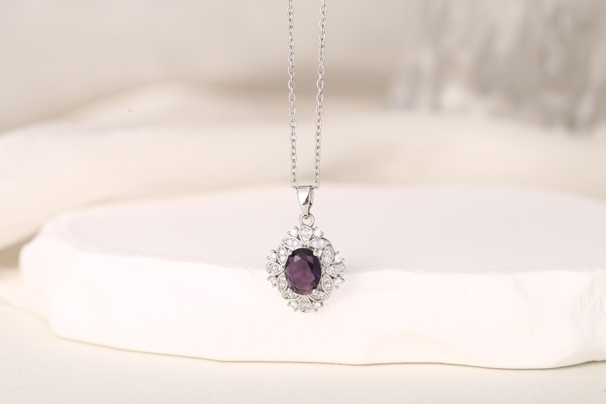 Romantic Bow Multi-Strand Zircon Necklace 18K Gold Plated thumbnail 19