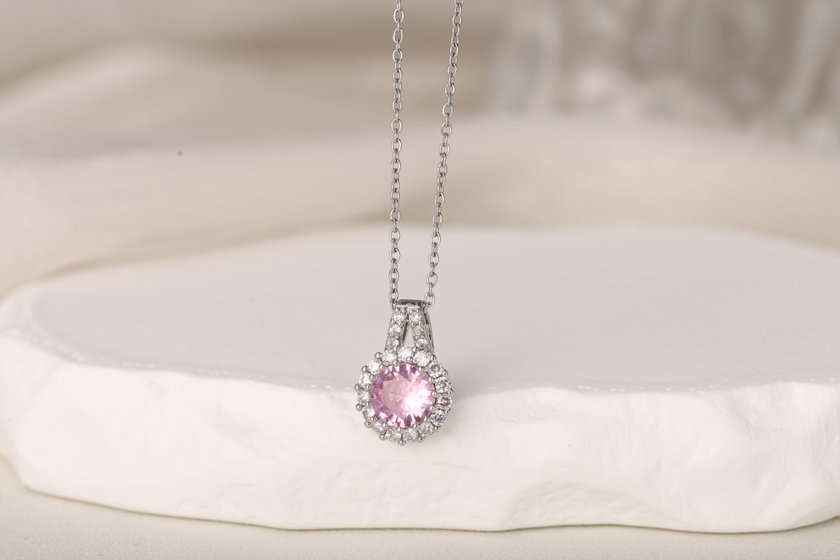 Elegant Teardrop Zircon Pendant Necklace 18K Gold Plated thumbnail 19