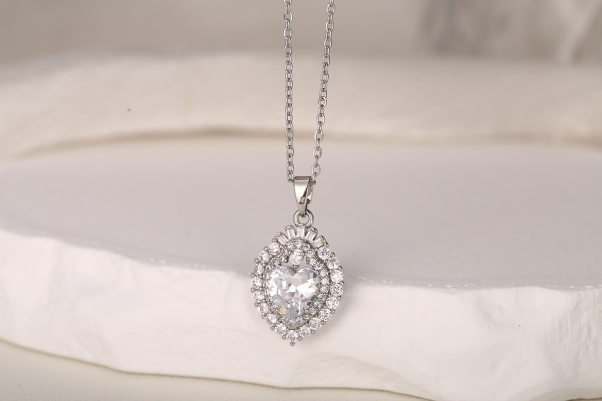 Minimalist Bar Zircon Pendant Necklace Gold Plated thumbnail 14