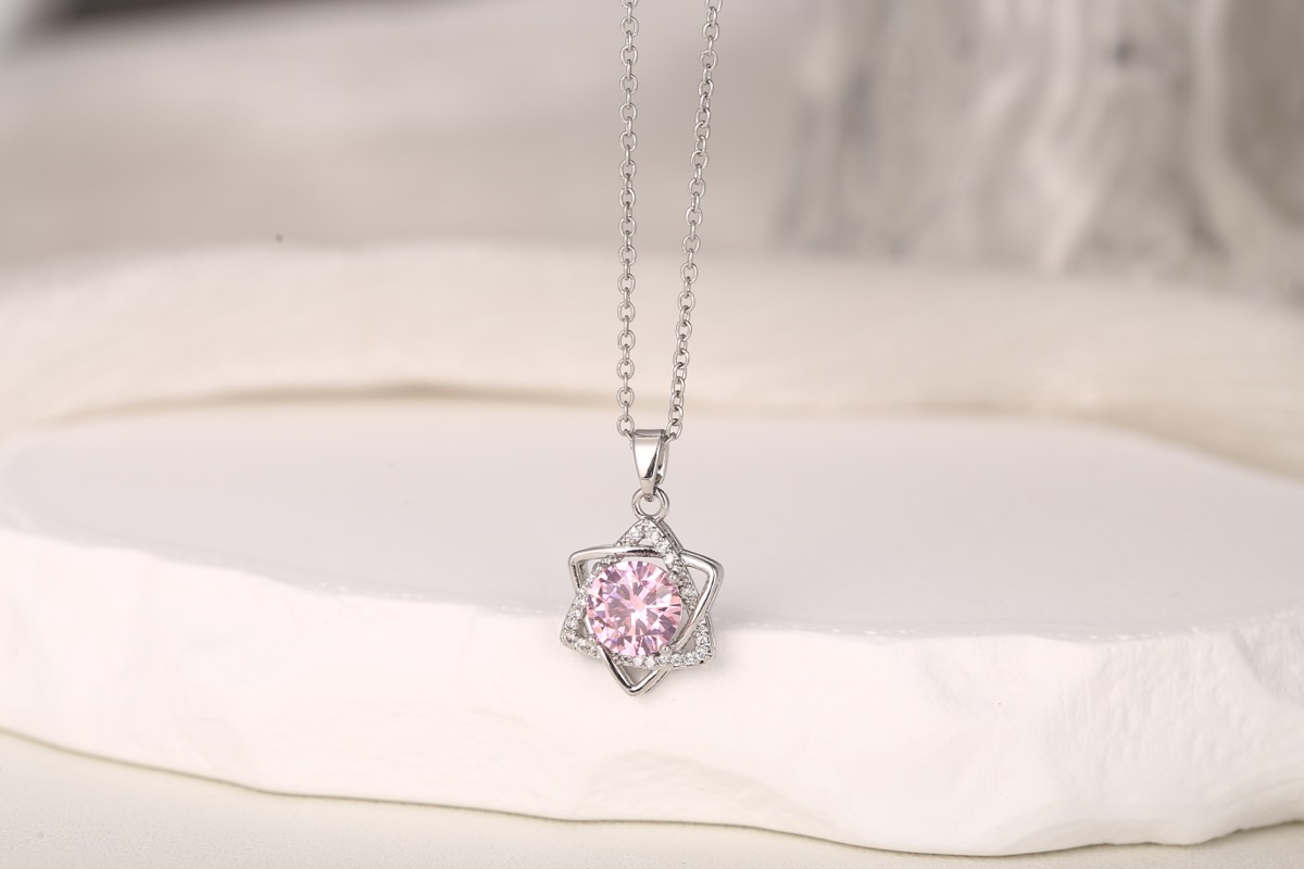 Romantic Heart Zircon Pendant Necklace 18K Gold Plated thumbnail 21